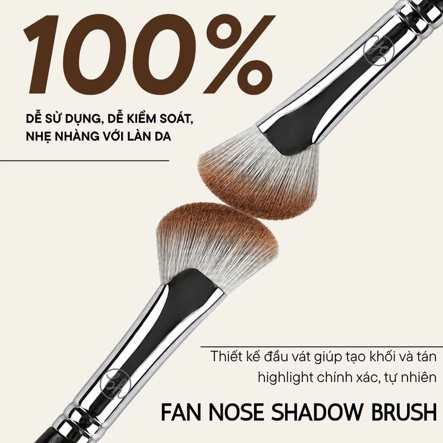 Cọ Quạt Tạo Khối Mũi BH Cosmetics Fan Nose Shadow Brush BH262